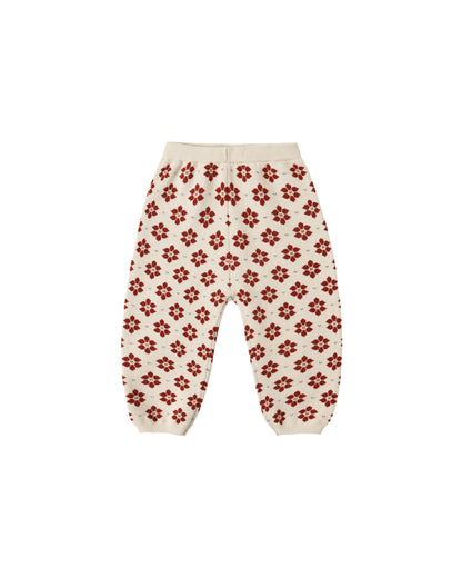 Rylee + Cru Knit Pant - Poinsettia