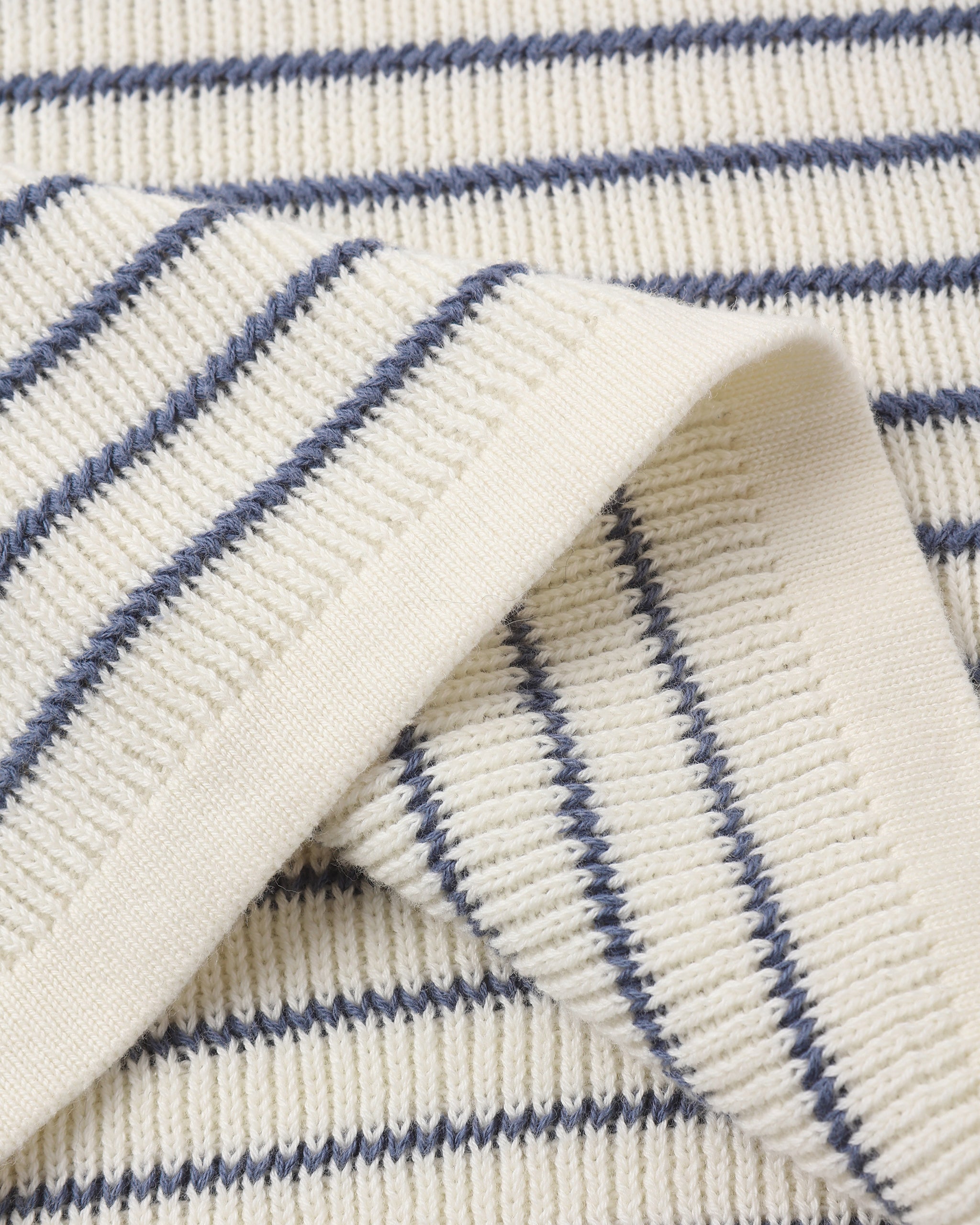 Rylee + Cru Chandler Knit Polo - Marine Stripe