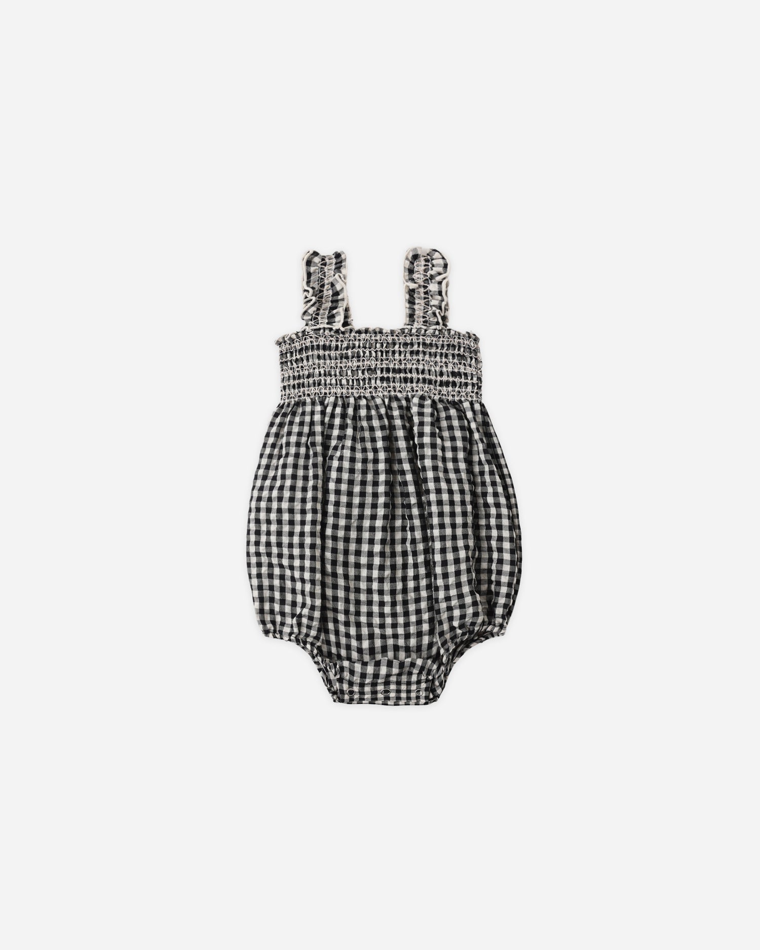 Rylee + Cru Julia Romper - Black Check