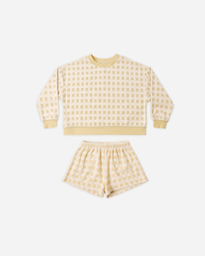 Rylee + Cru Karli Set - Butterscotch Grid