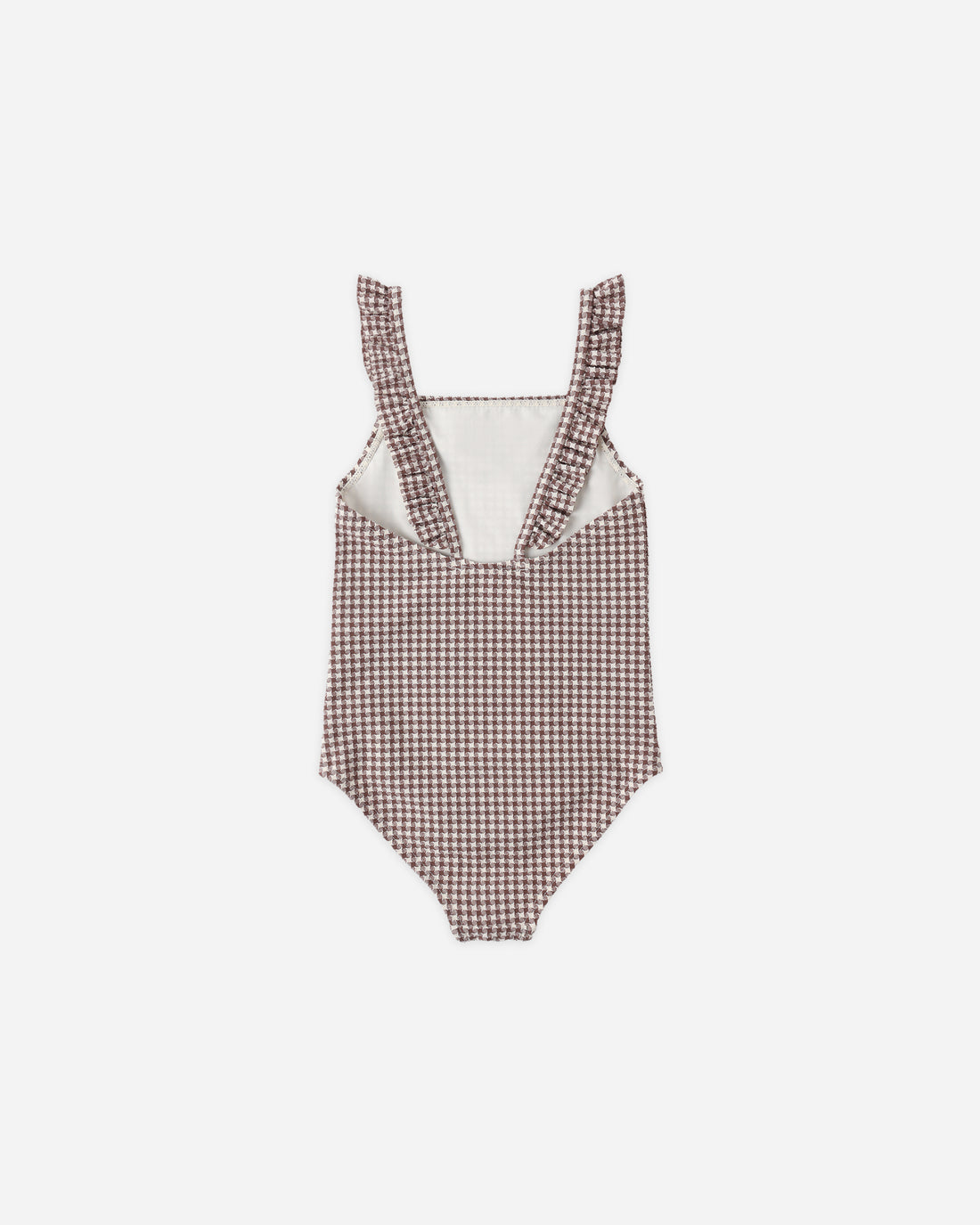 Rylee + Cru Positano One-Piece - Chocolate Houndstooth