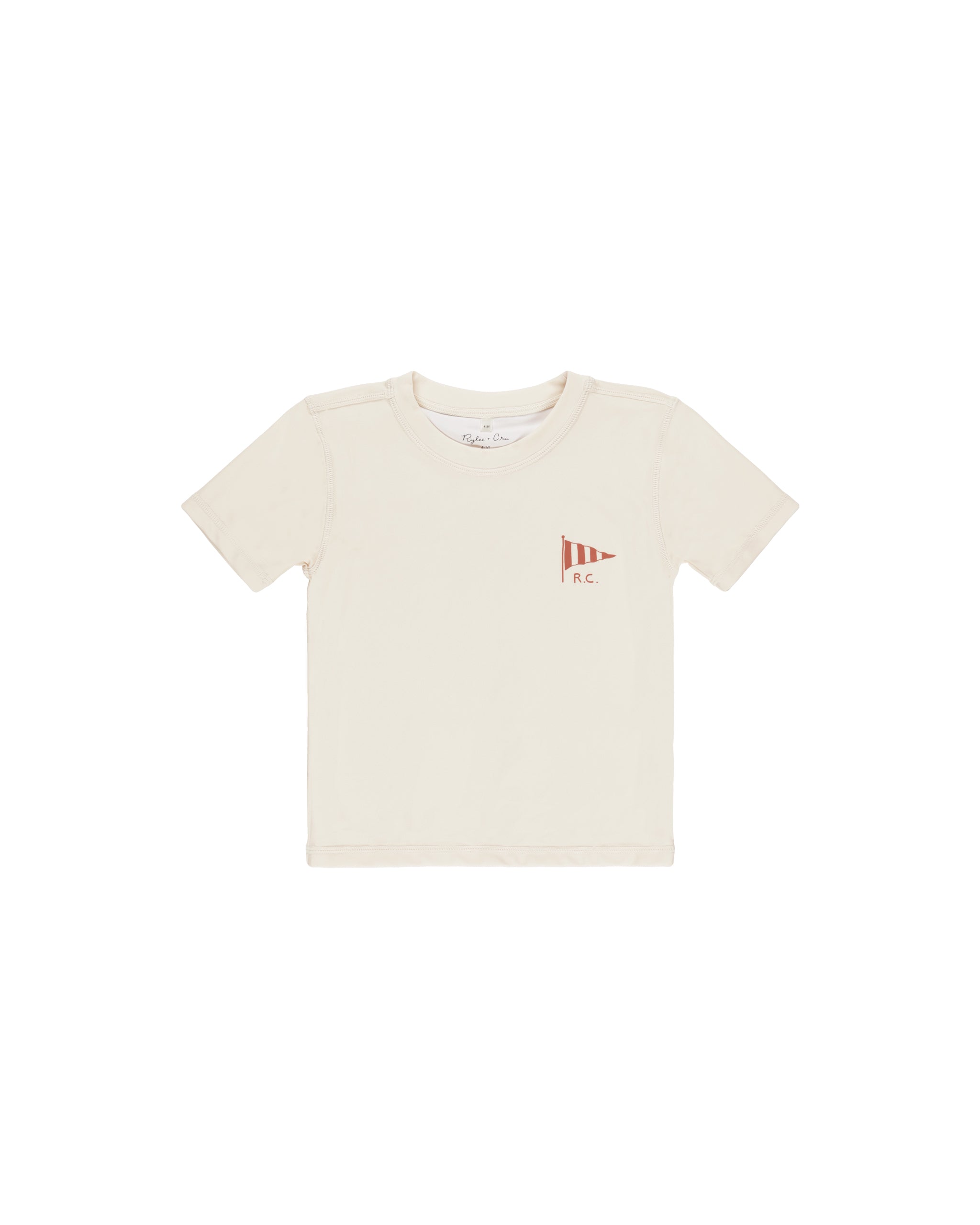 Rylee + Cru Short Sleeve Rashguard - Natural