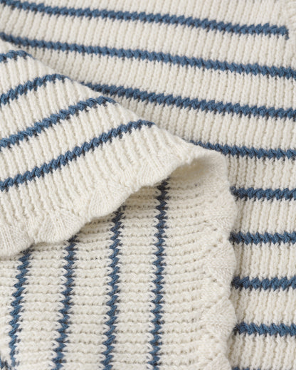 Rylee + Cru Knit Vest Set - Marine Stripe