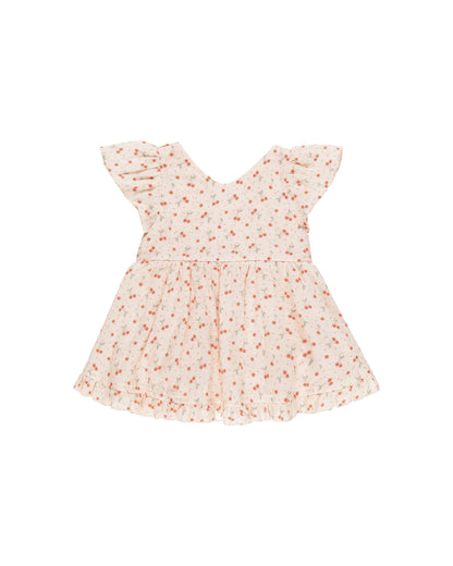 Rylee + Cru Lilia Romper - Cherries