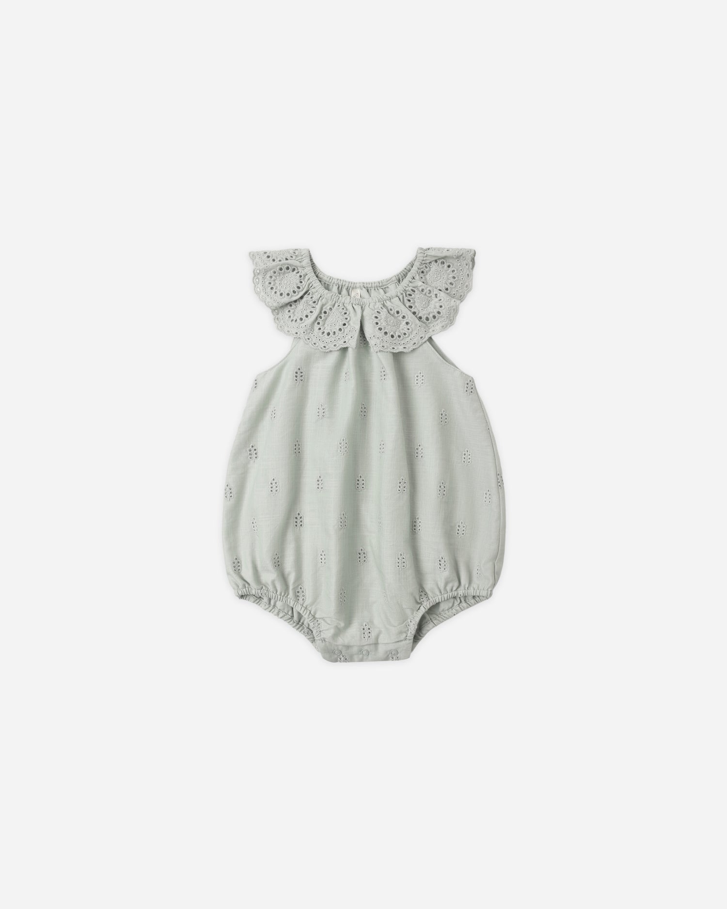 Rylee + Cru Myla Romper - Seafoam