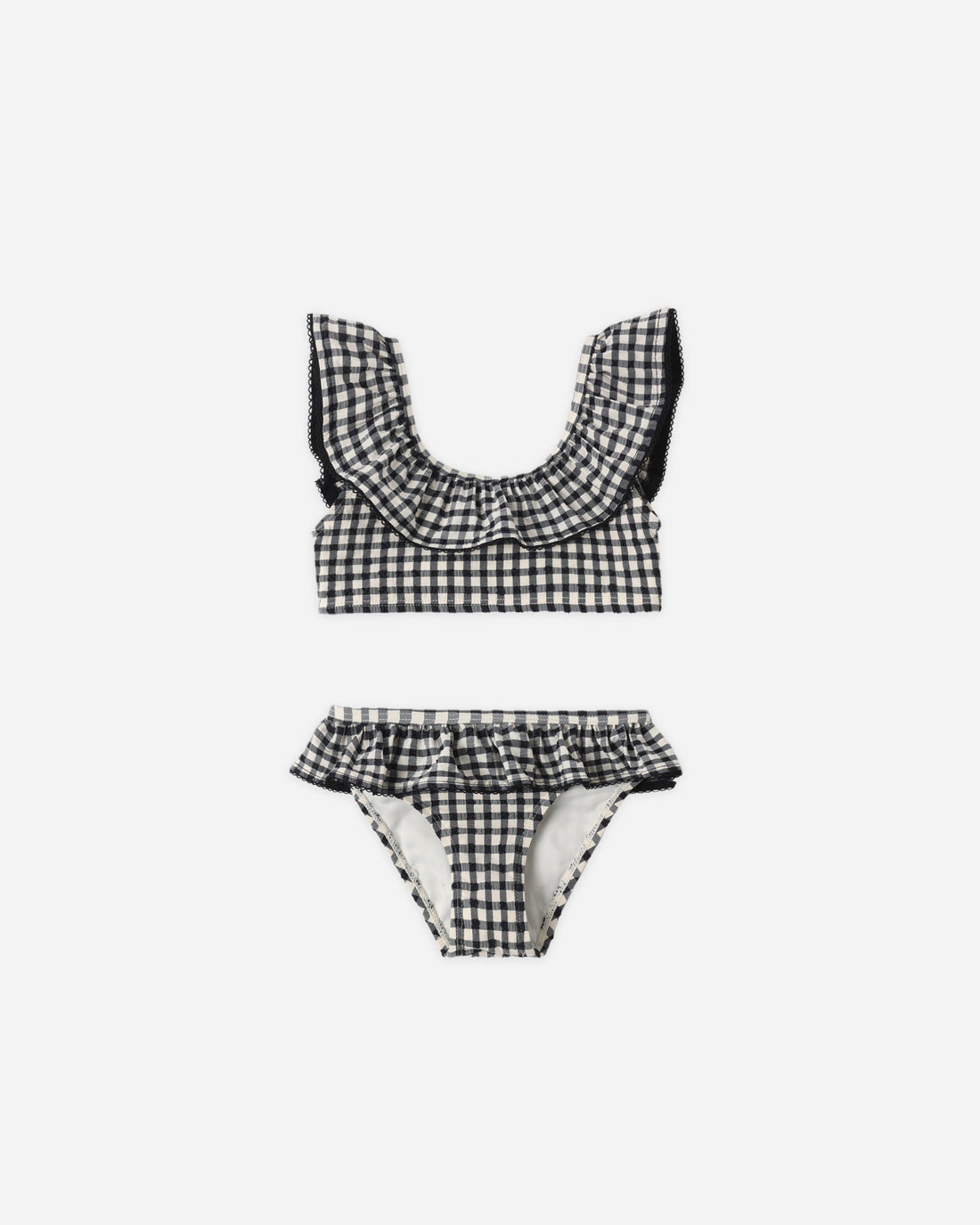 Rylee + Cru Margot Bikini - Black Gingham