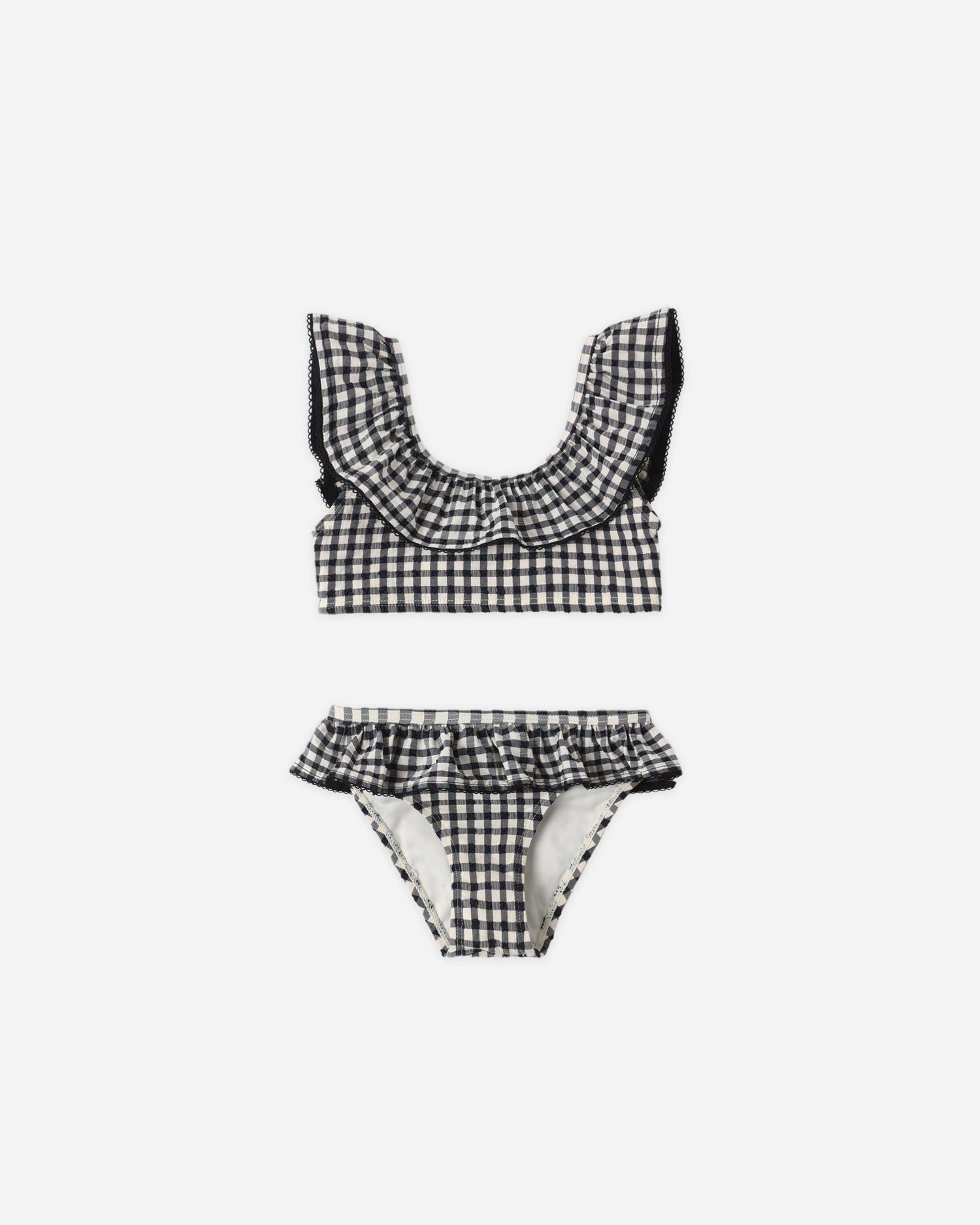 Rylee + Cru Margot Bikini - Black Gingham