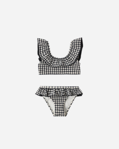 Rylee + Cru Margot Bikini - Black Gingham