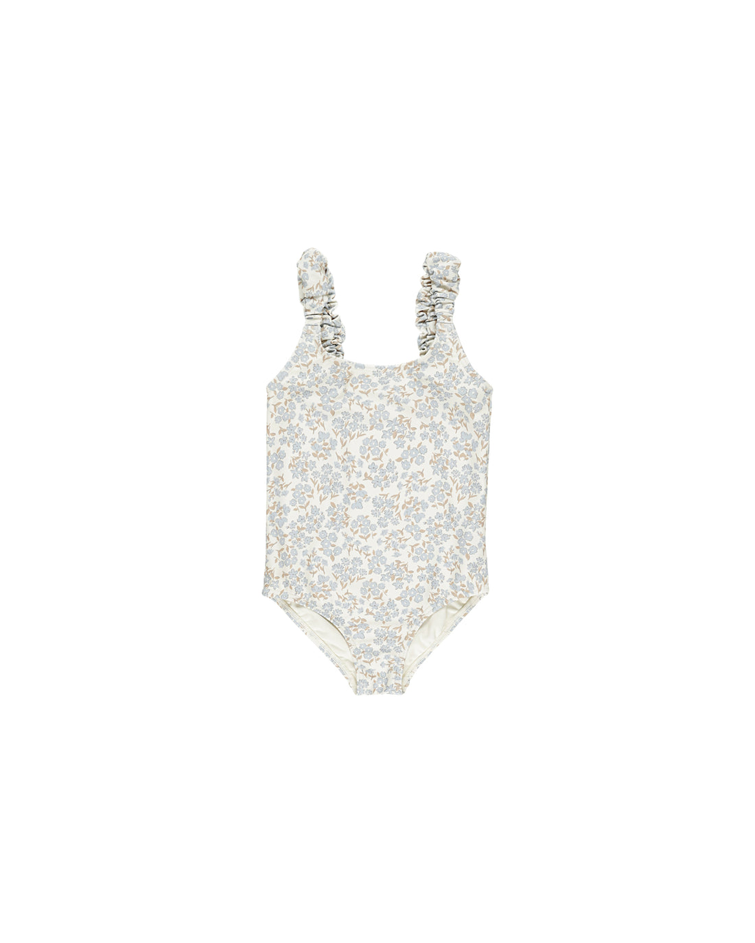 Rylee + Cru Scrunch One Piece - Blue Ditsy