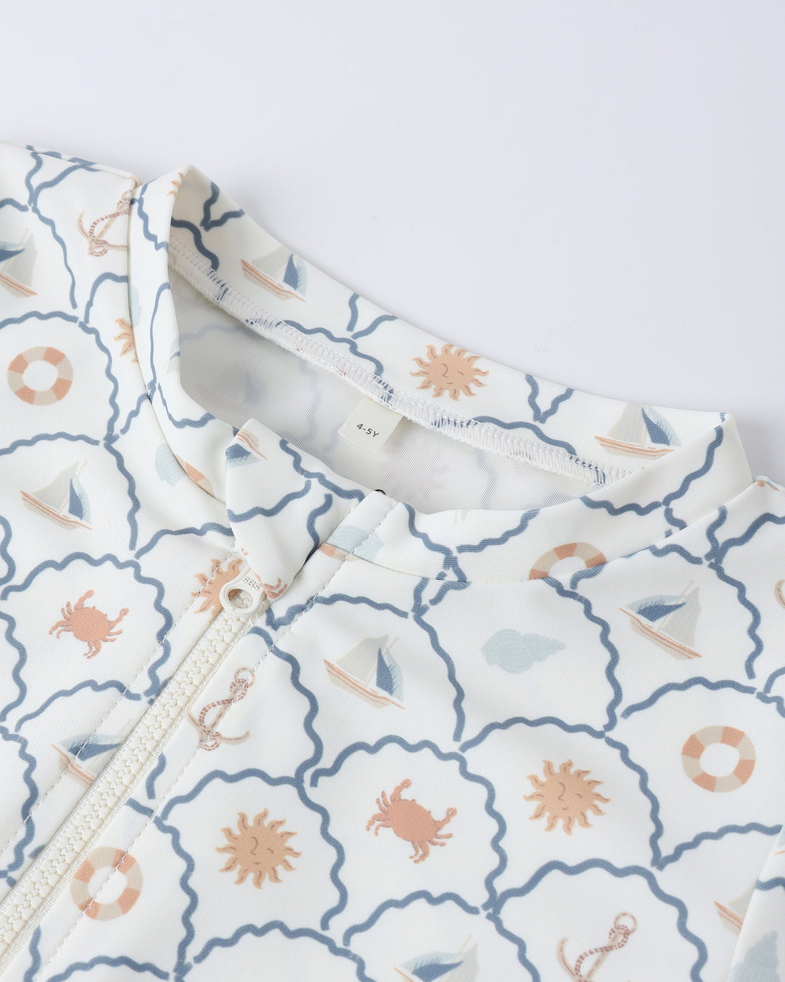 Rylee + Cru Crop Rashguard Set - Nautical