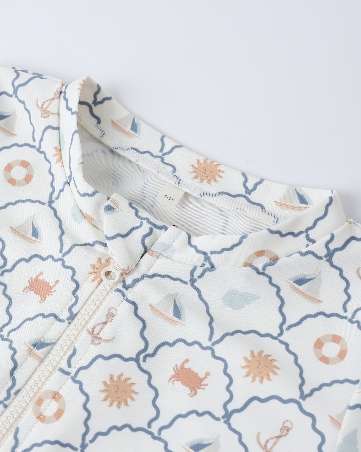 Rylee + Cru Crop Rashguard Set - Nautical