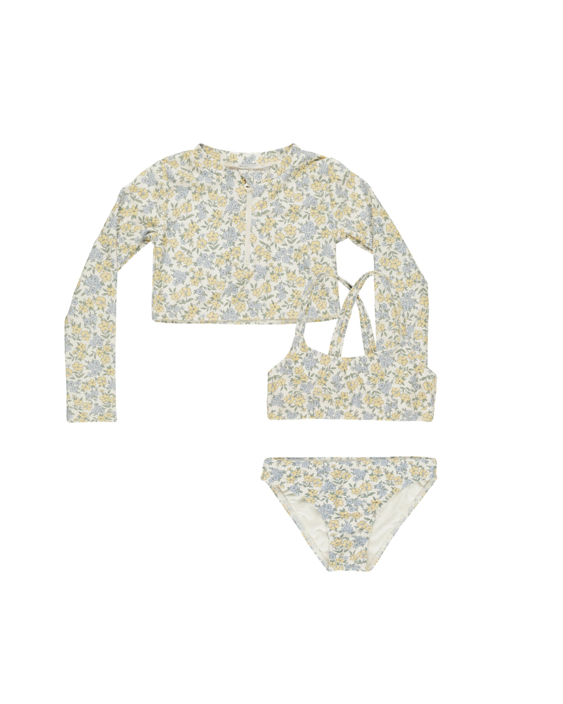 Rylee + Cru Crop Rashguard Set - Bloom