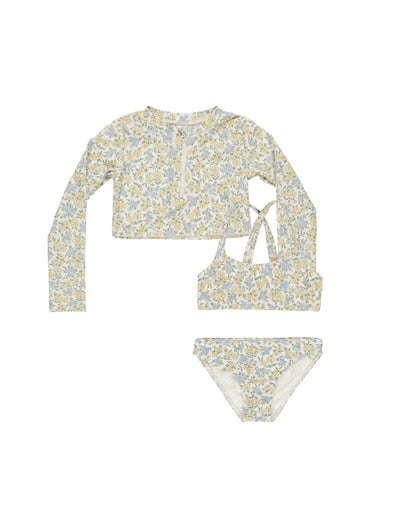Rylee + Cru Crop Rashguard Set - Bloom