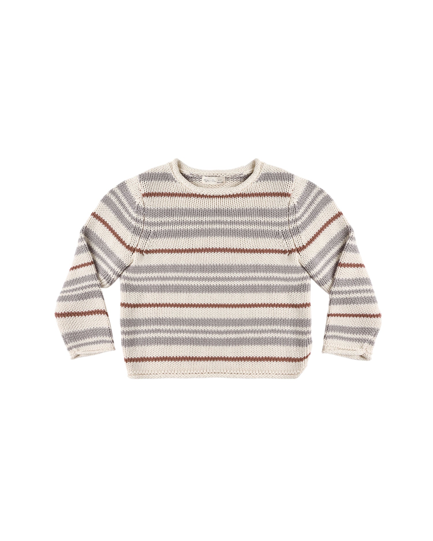 Rylee + Cru Jacques Sweater - Dusty Blue Stripe