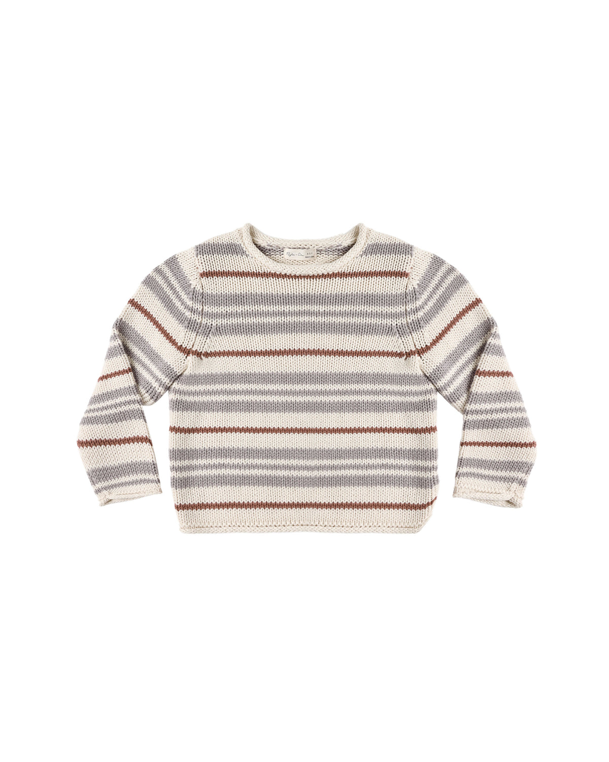 Rylee + Cru Jacques Sweater - Dusty Blue Stripe