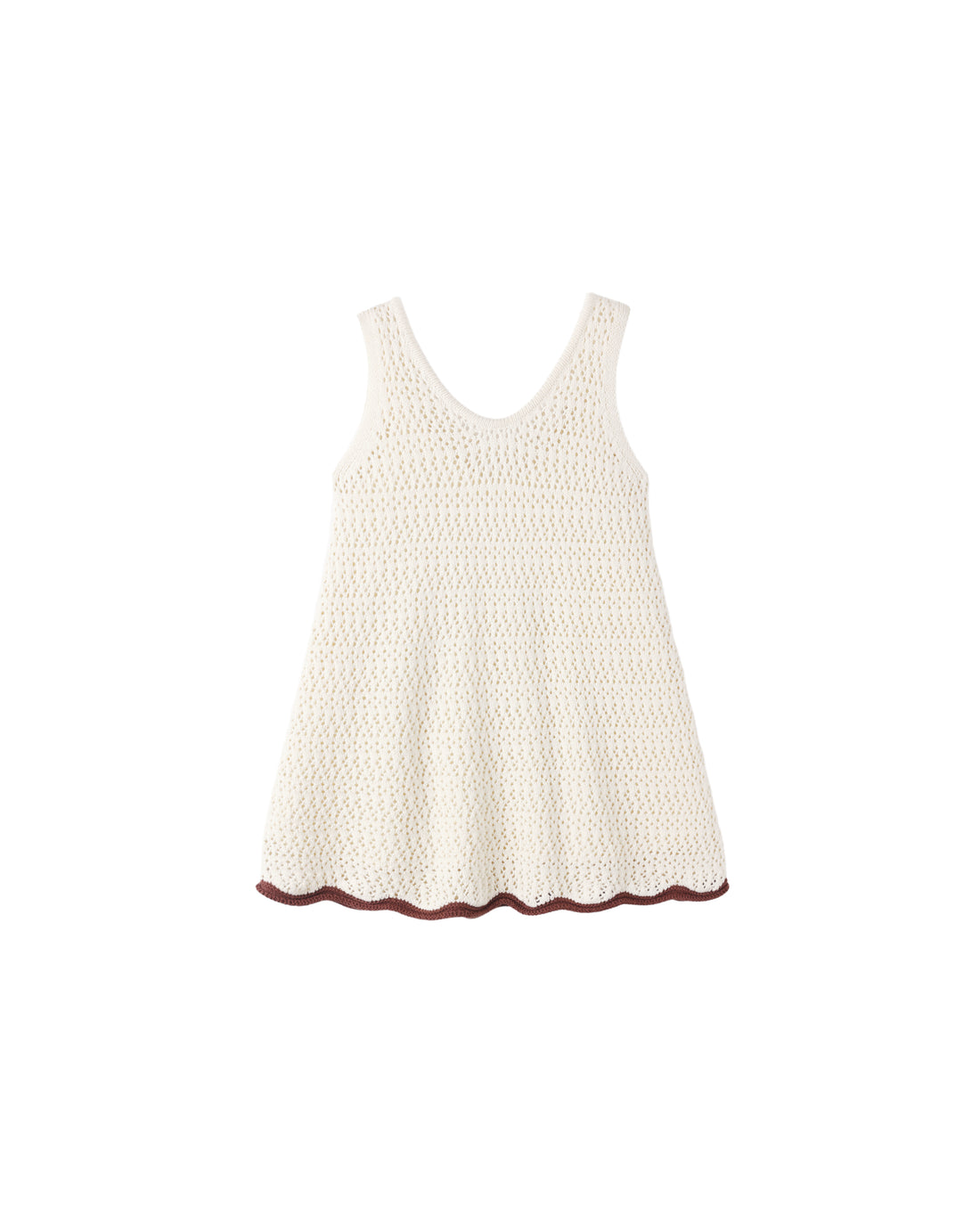 Rylee + Cru Crochet Tank Mini Dress - Natural