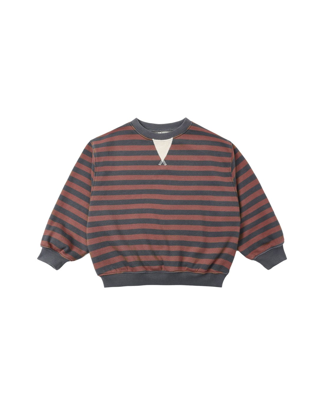 Rylee + Cru Oversized Sweatshirt - Mulberry Stripe
