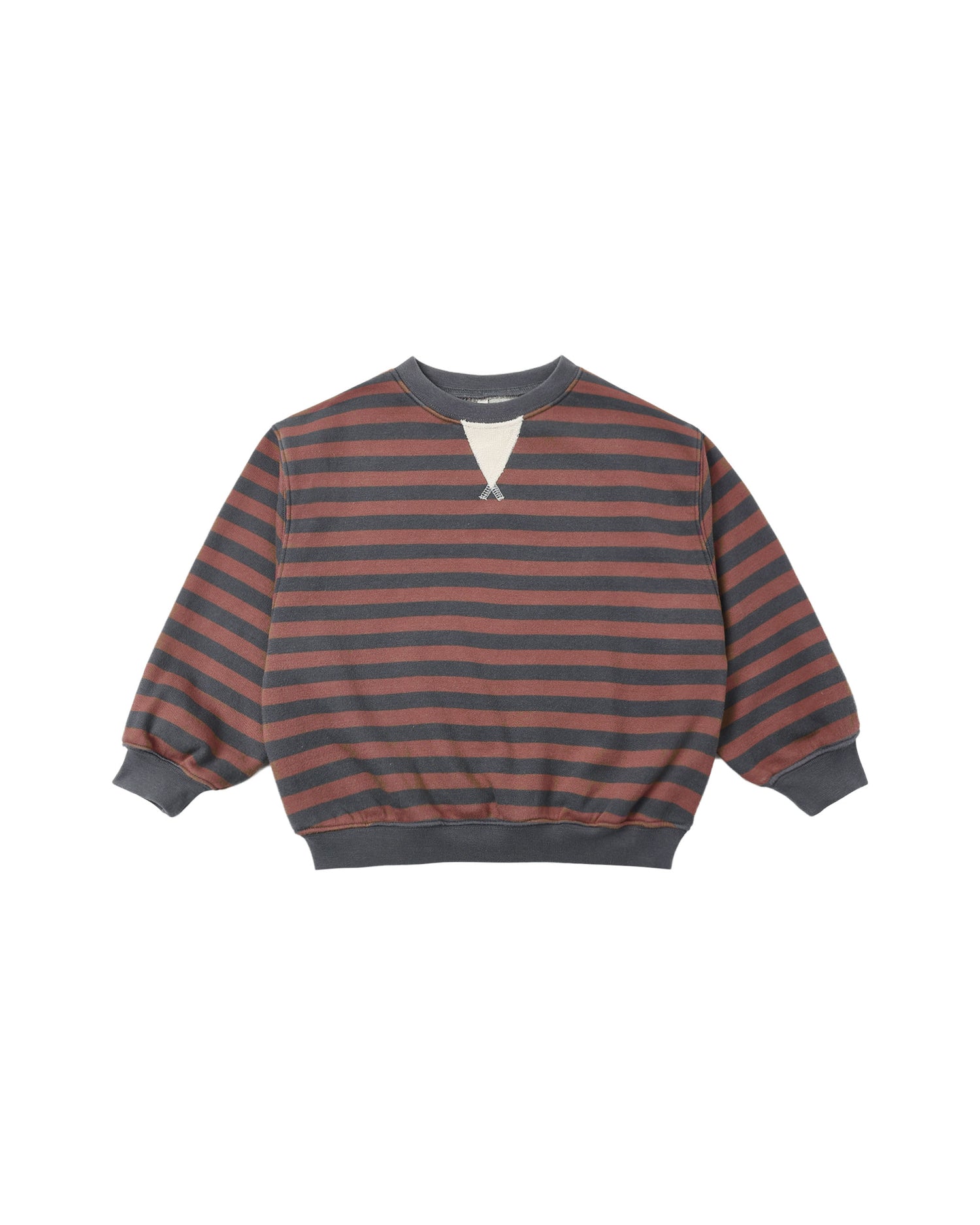Rylee + Cru Oversized Sweatshirt - Mulberry Stripe