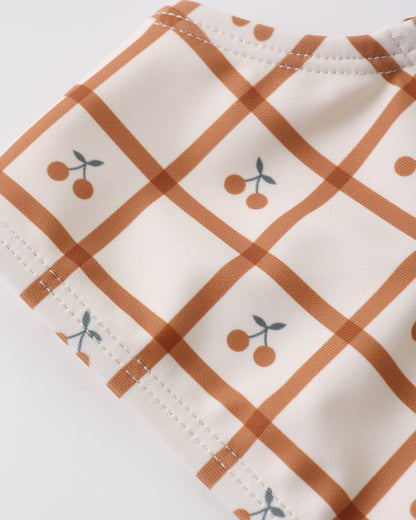 Rylee + Cru Rouched Bikini - Cherry Check