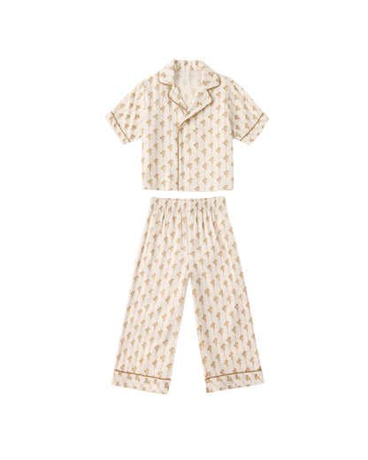 Rylee + Cru Woven Pajama Set - Golden Bloom