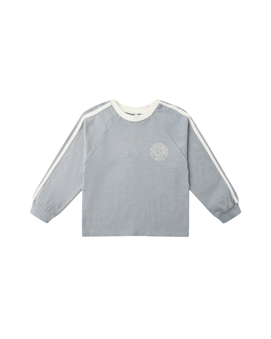 Rylee + Cru Jersey Long Sleeve Tee - Dusty Blue