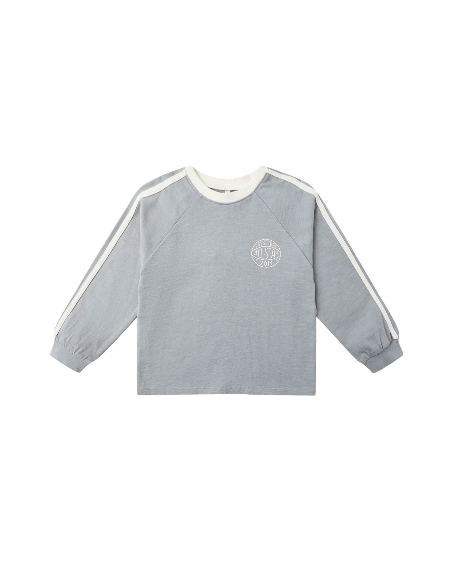 Rylee + Cru Jersey Long Sleeve Tee - Dusty Blue