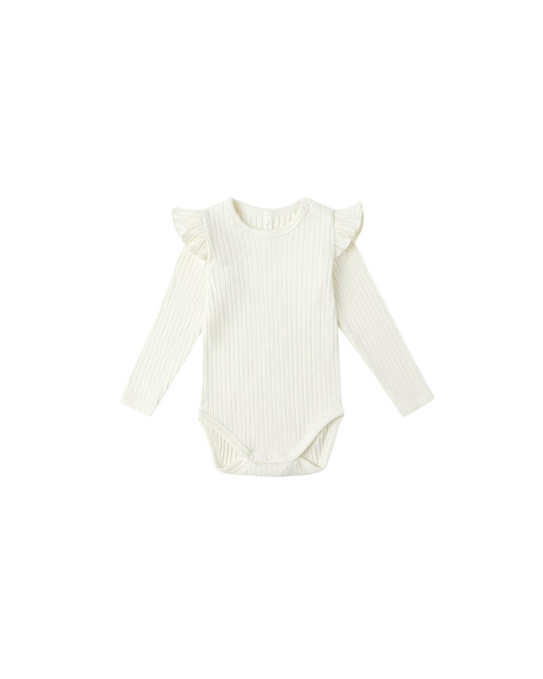 Rylee + Cru Shoulder Ruffle Bodysuit - Ivory
