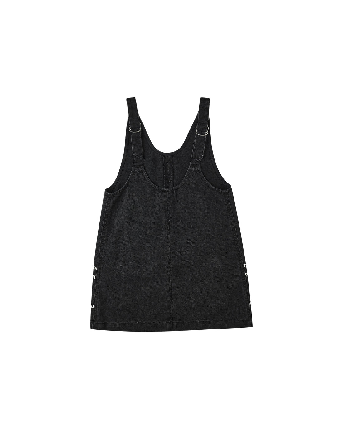 Rylee + Cru V-Neck Overall Dress - Washed Black
