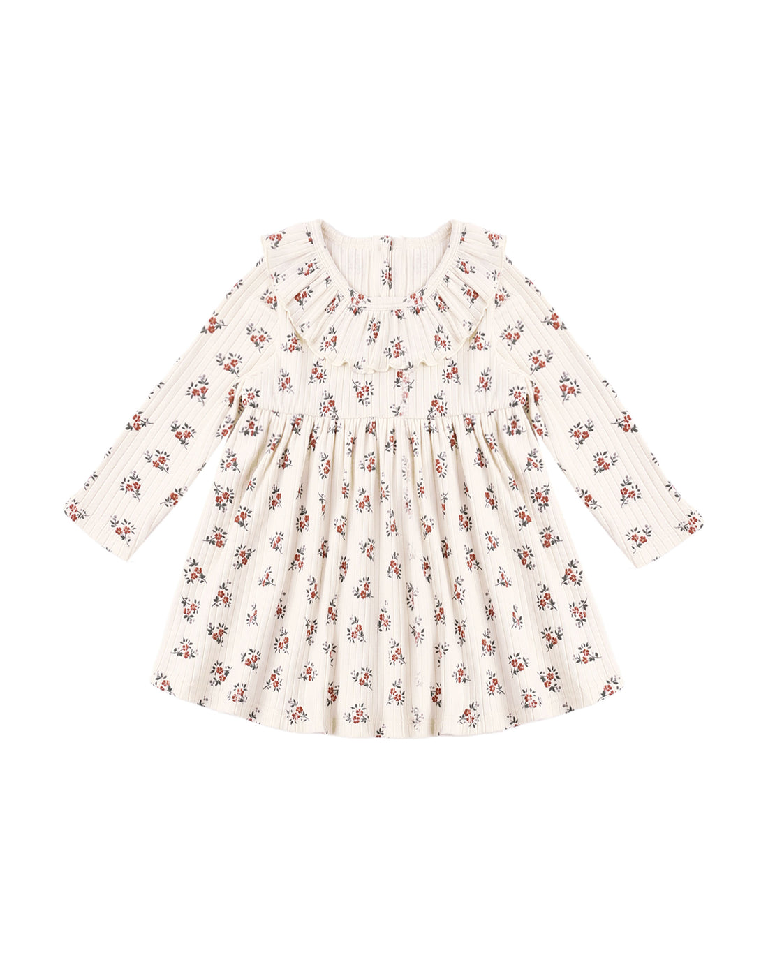 Rylee + Cru Ruffle Collar Dress - Ruby Bloom