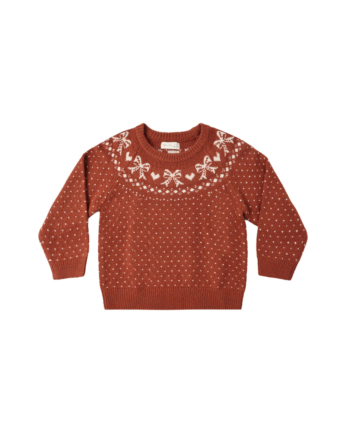 Rylee + Cru Fair Isle Sweater - Ruby