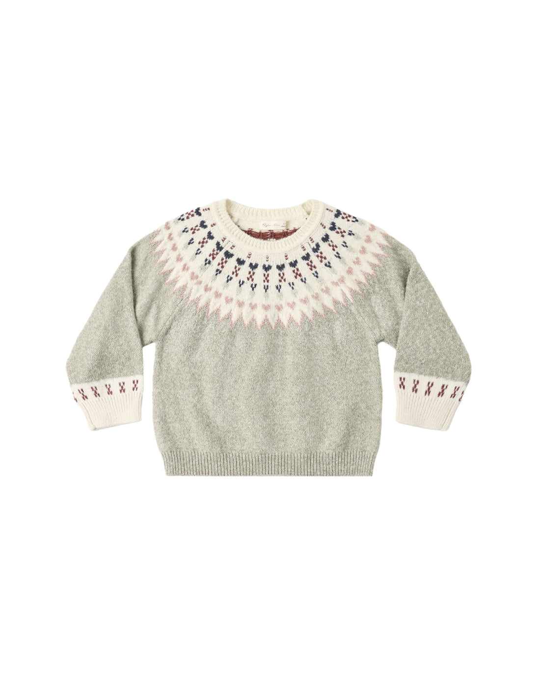Rylee + Cru Fair Isle Sweater - Sage