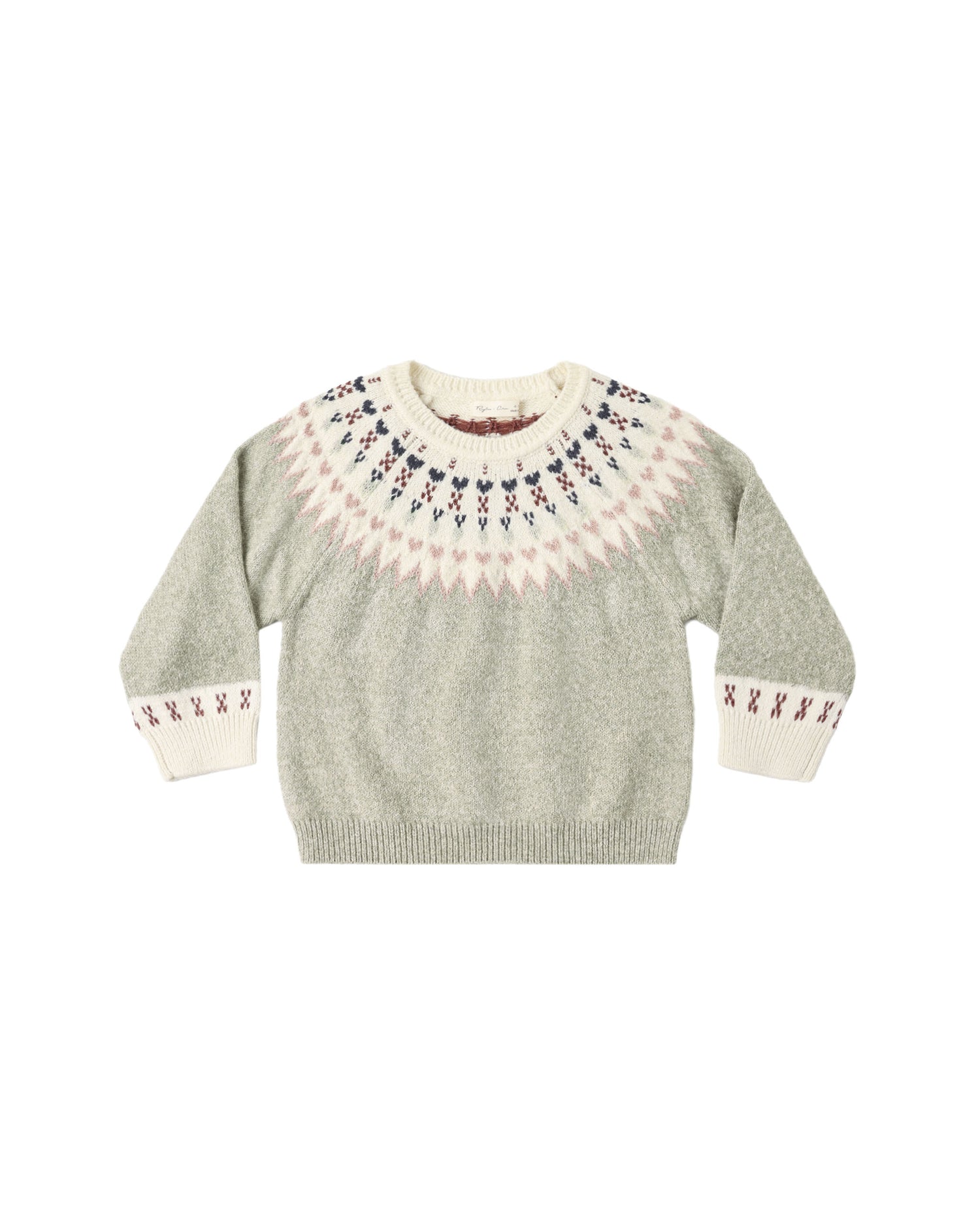 Rylee + Cru Fair Isle Sweater - Sage