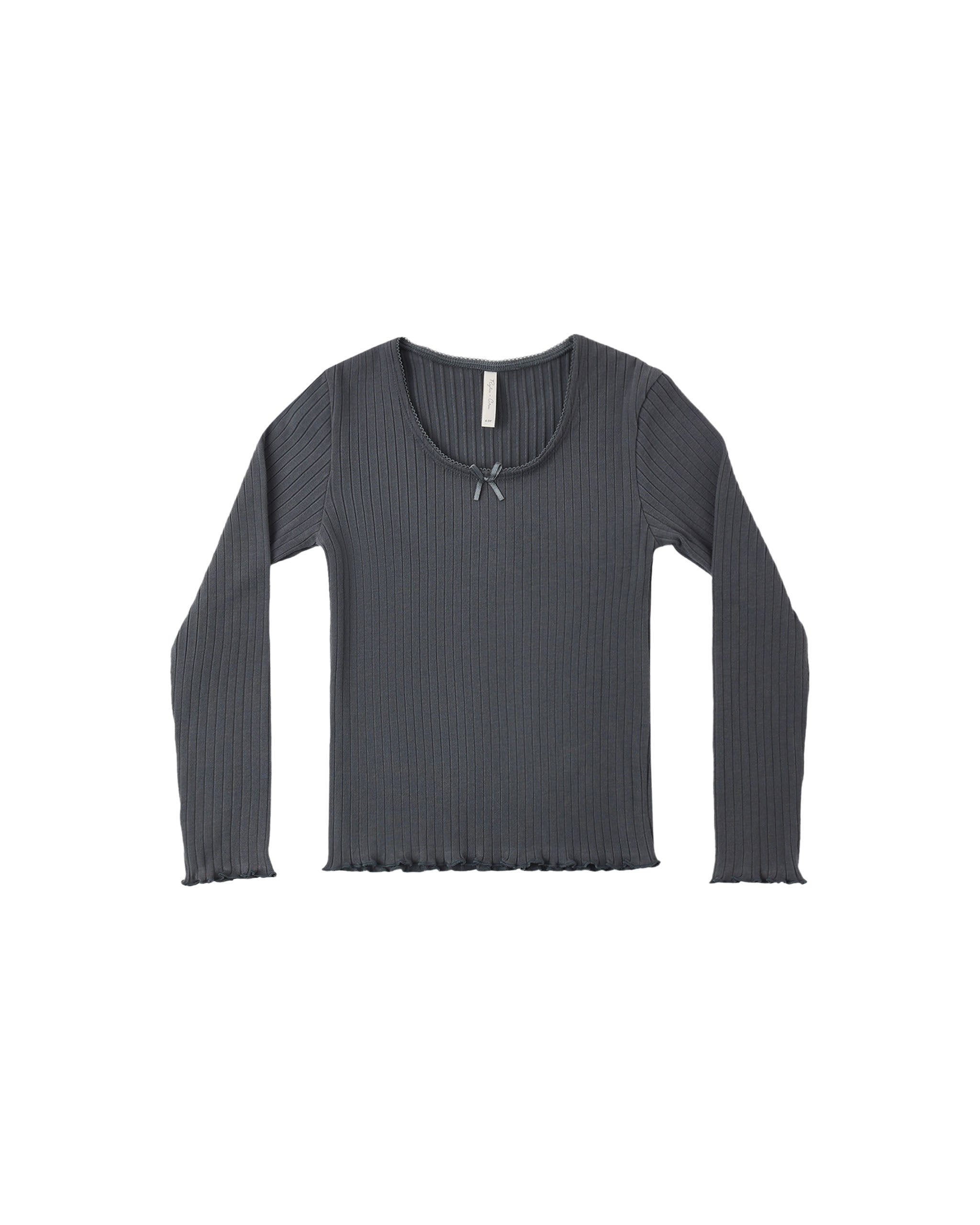 Rylee + Cru Ribbed Long Sleeve - Midnight