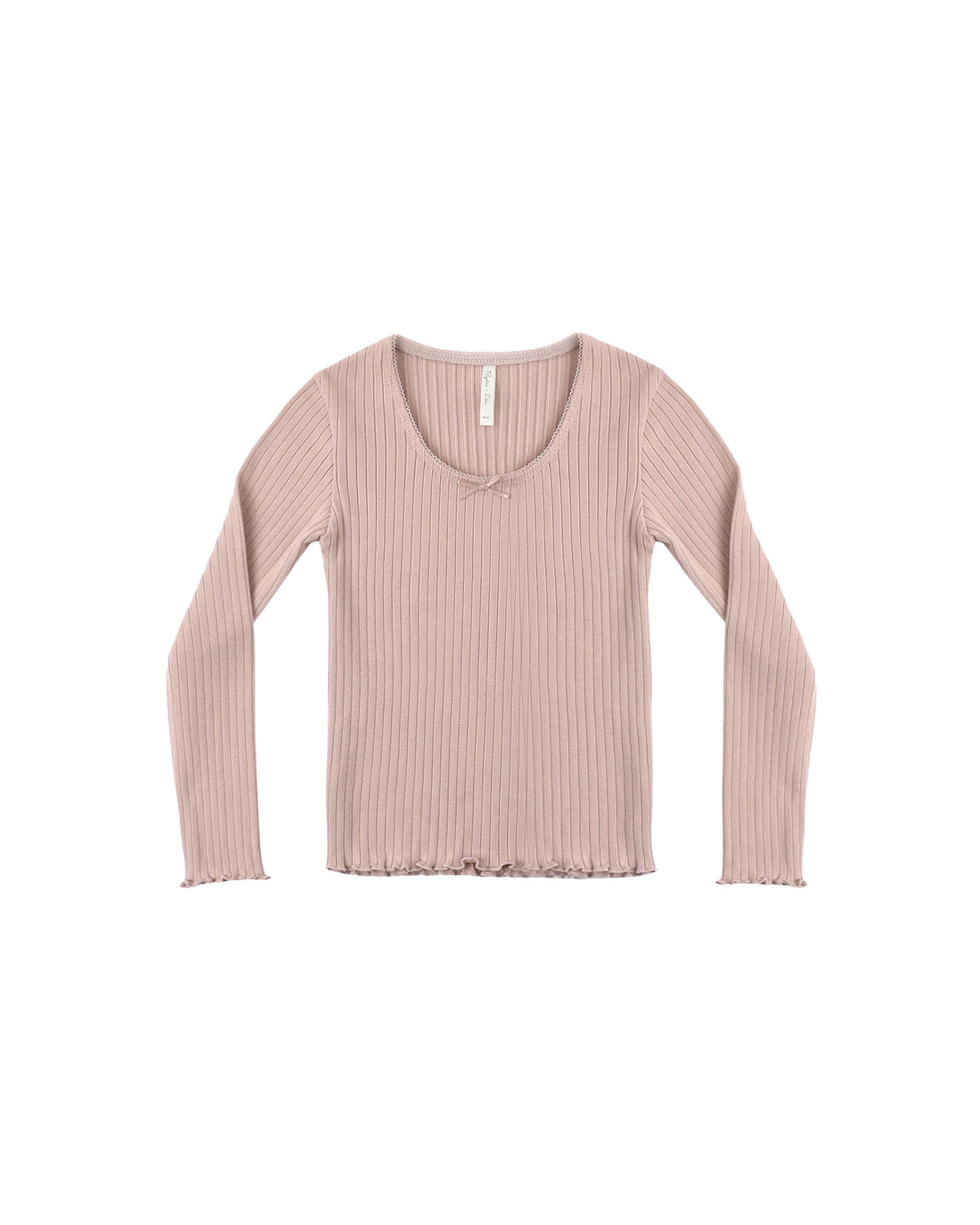 Rylee + Cru Ribbed Long Sleeve - Rosewood