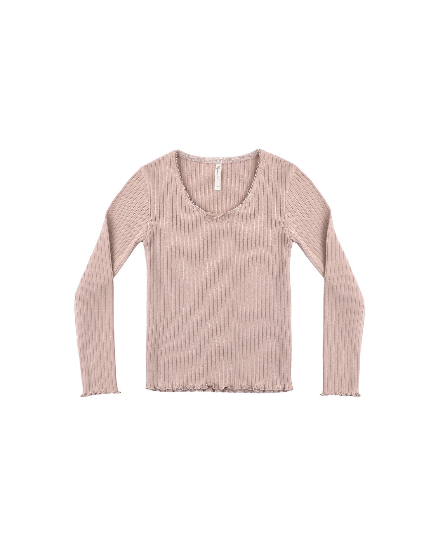 Rylee + Cru Ribbed Long Sleeve - Rosewood