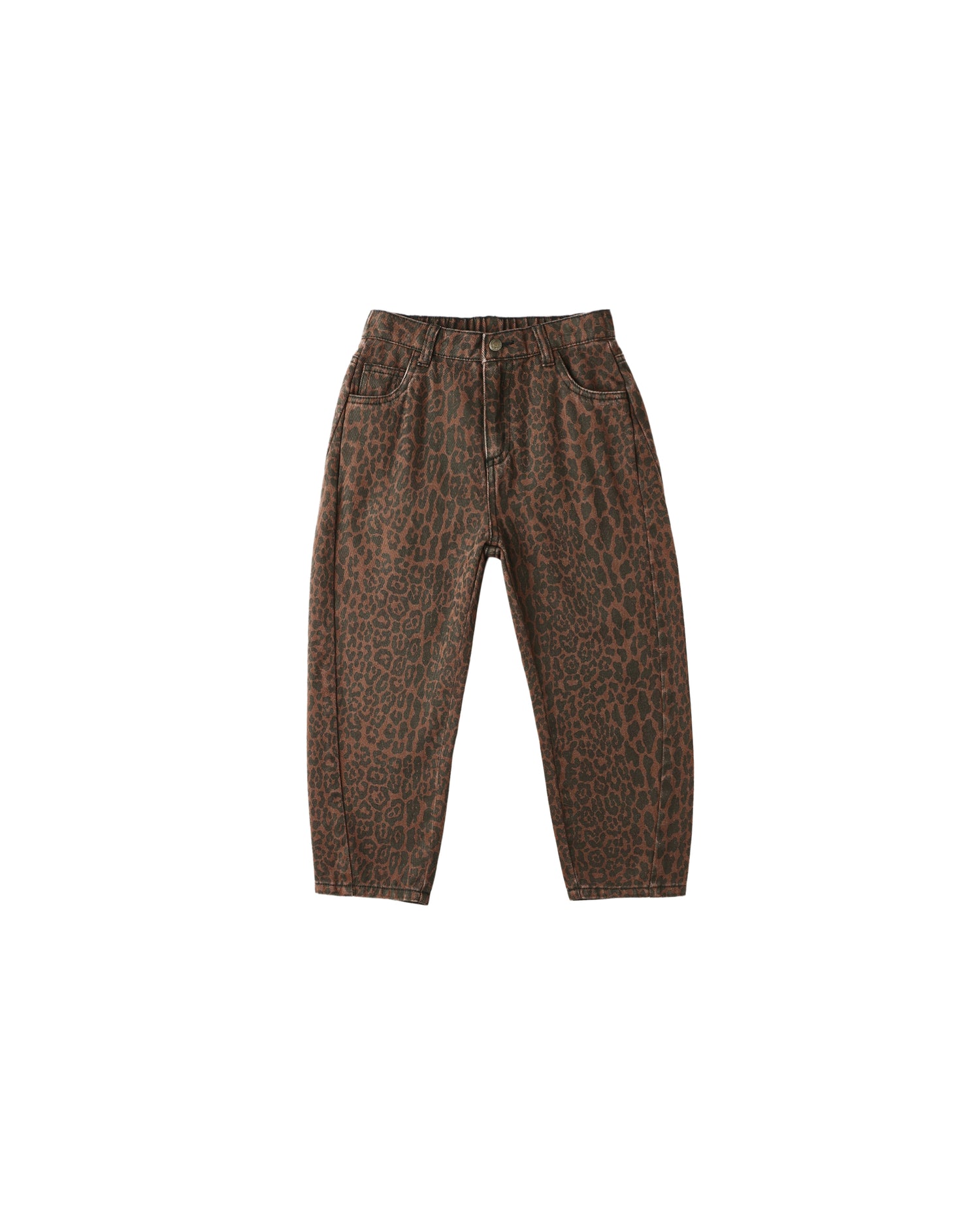 Rylee + Cru Barrel Pant - Leopard