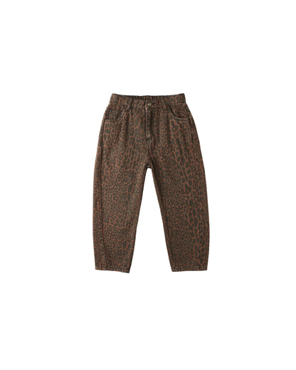 Rylee + Cru Barrel Pant - Leopard