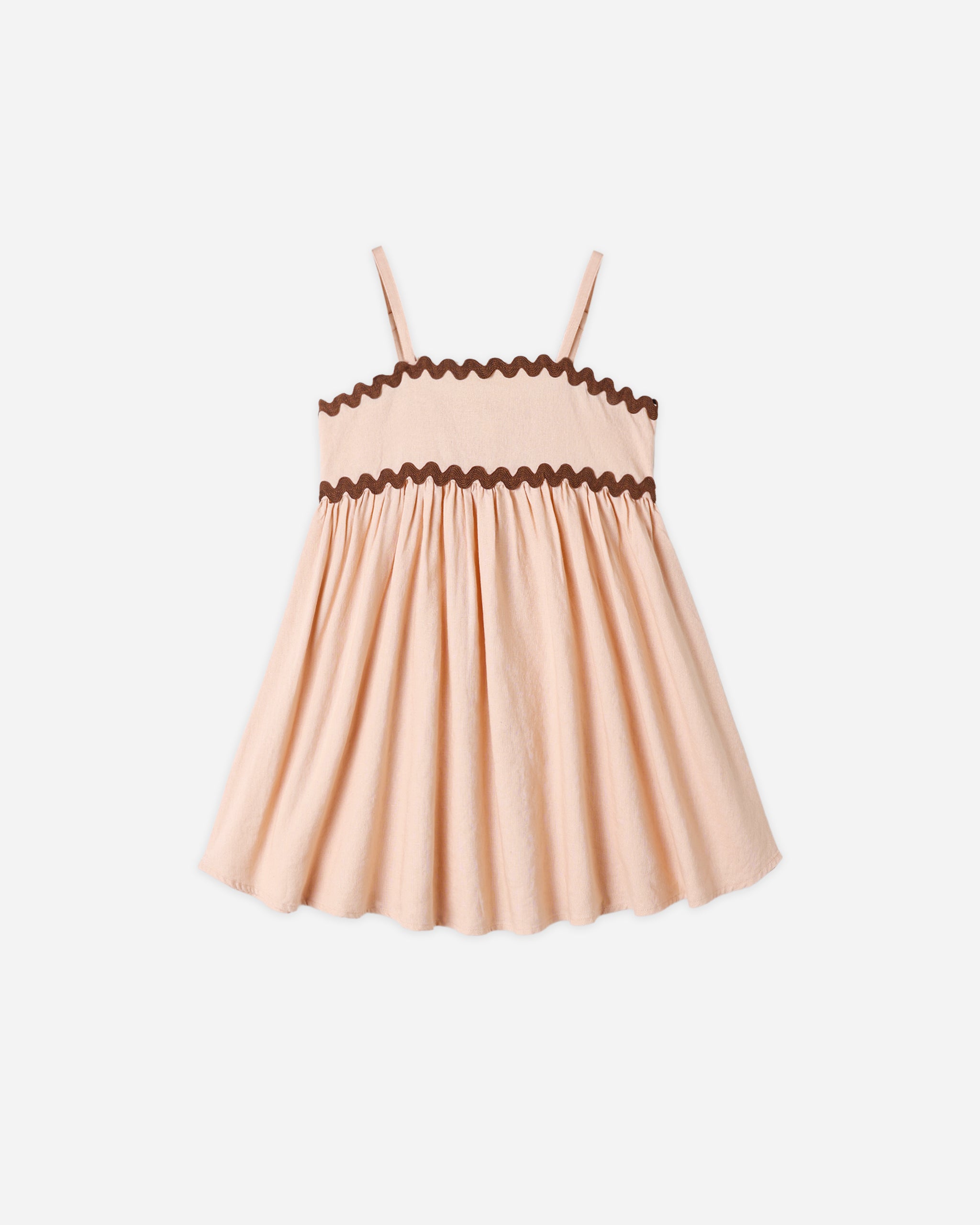 Rylee + Cru Ric Rac Dress - Blush