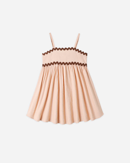 Rylee + Cru Ric Rac Dress - Blush