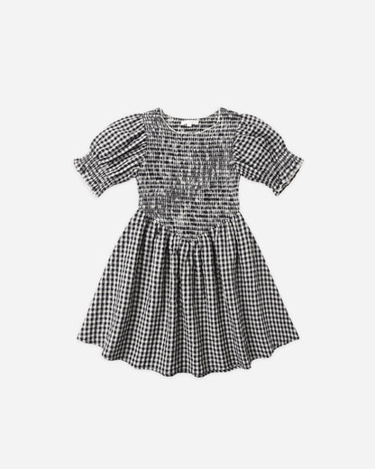 Rylee + Cru Louise Dress - Black Check