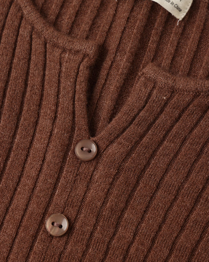 Rylee + Cru Long Sleeve Knit Tee - Mulberry