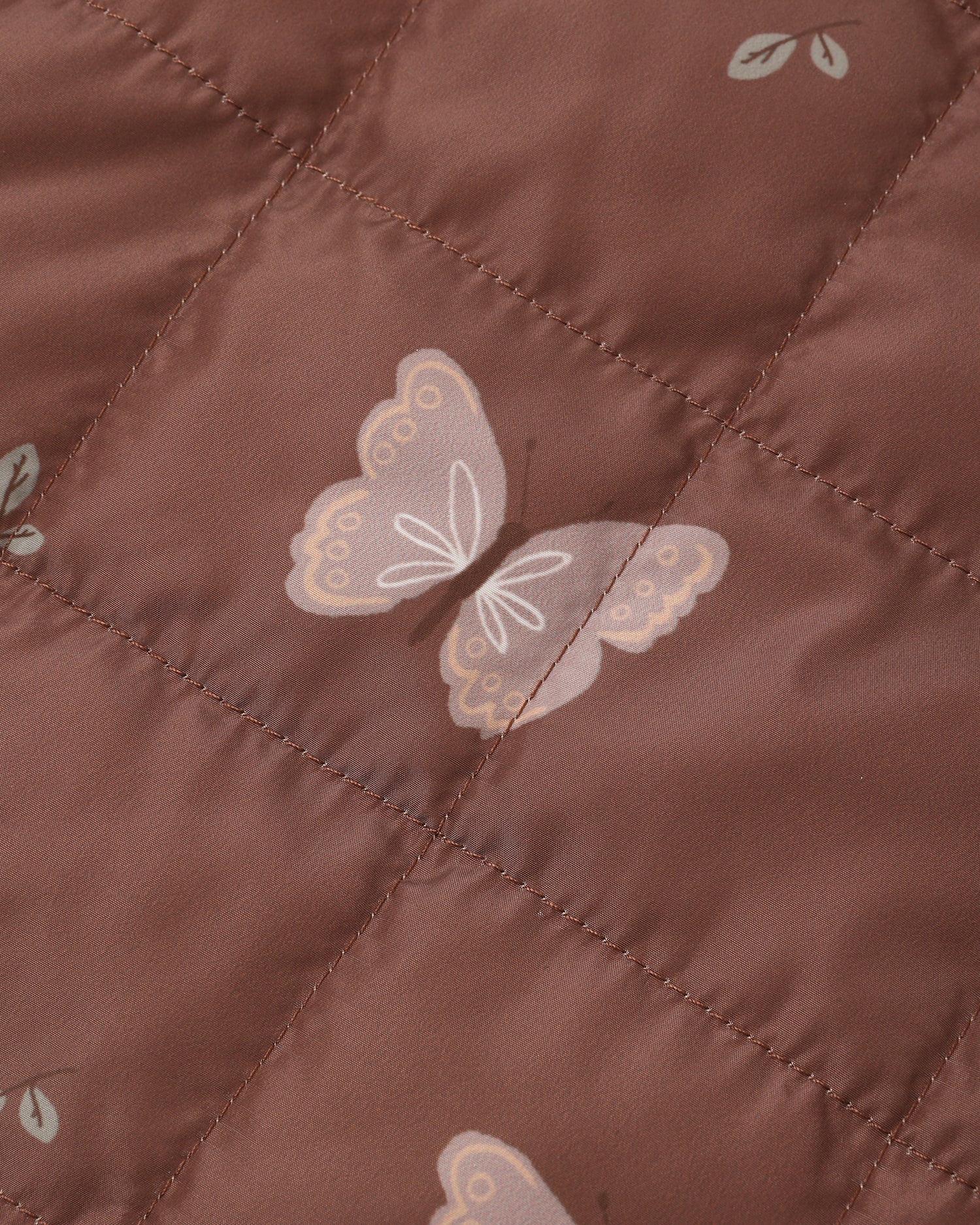 Rylee + Cru Lightweight Reversible Puffer - Butterflies