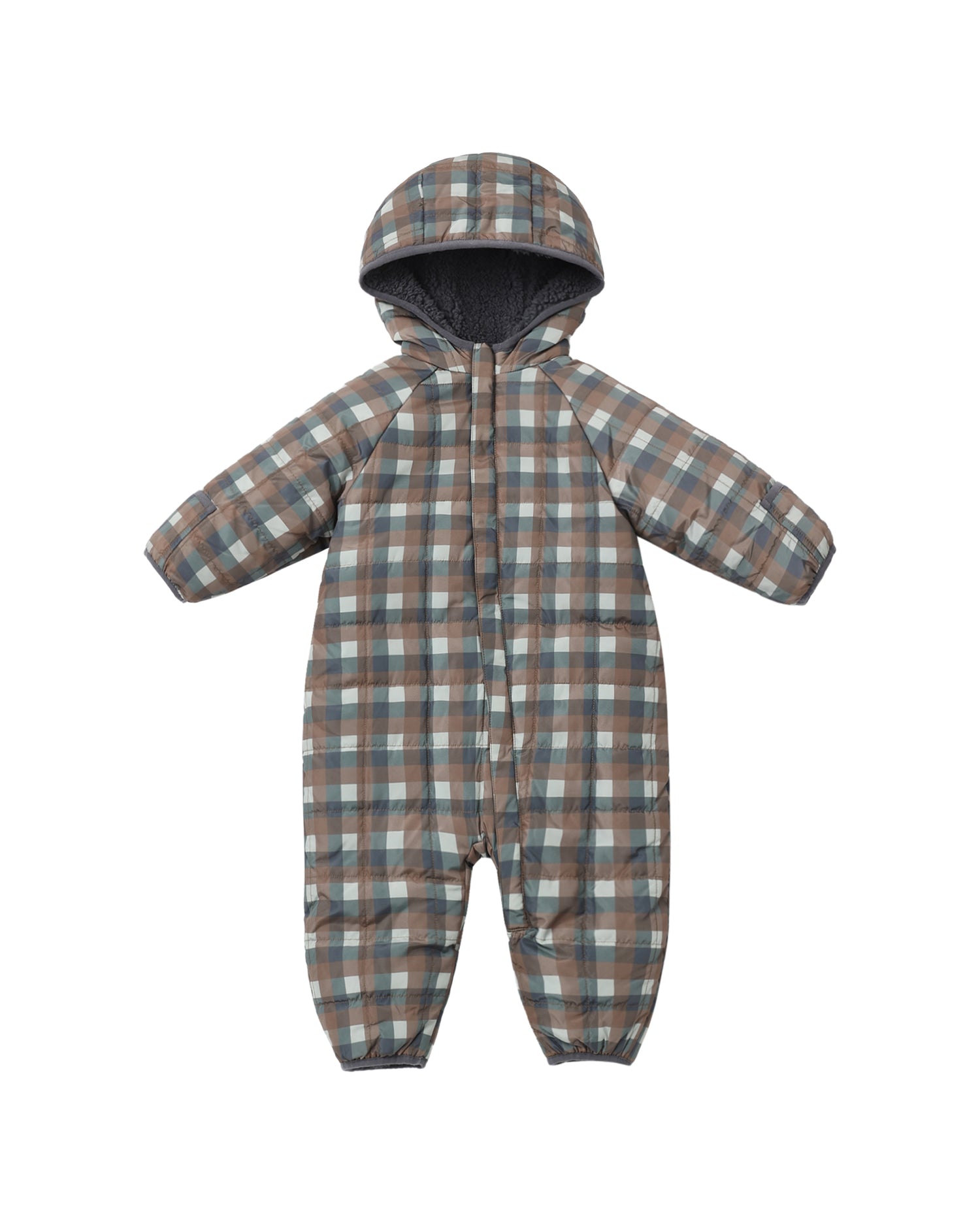 Rylee + Cru Cedar Puffer Suit - Midnight Check