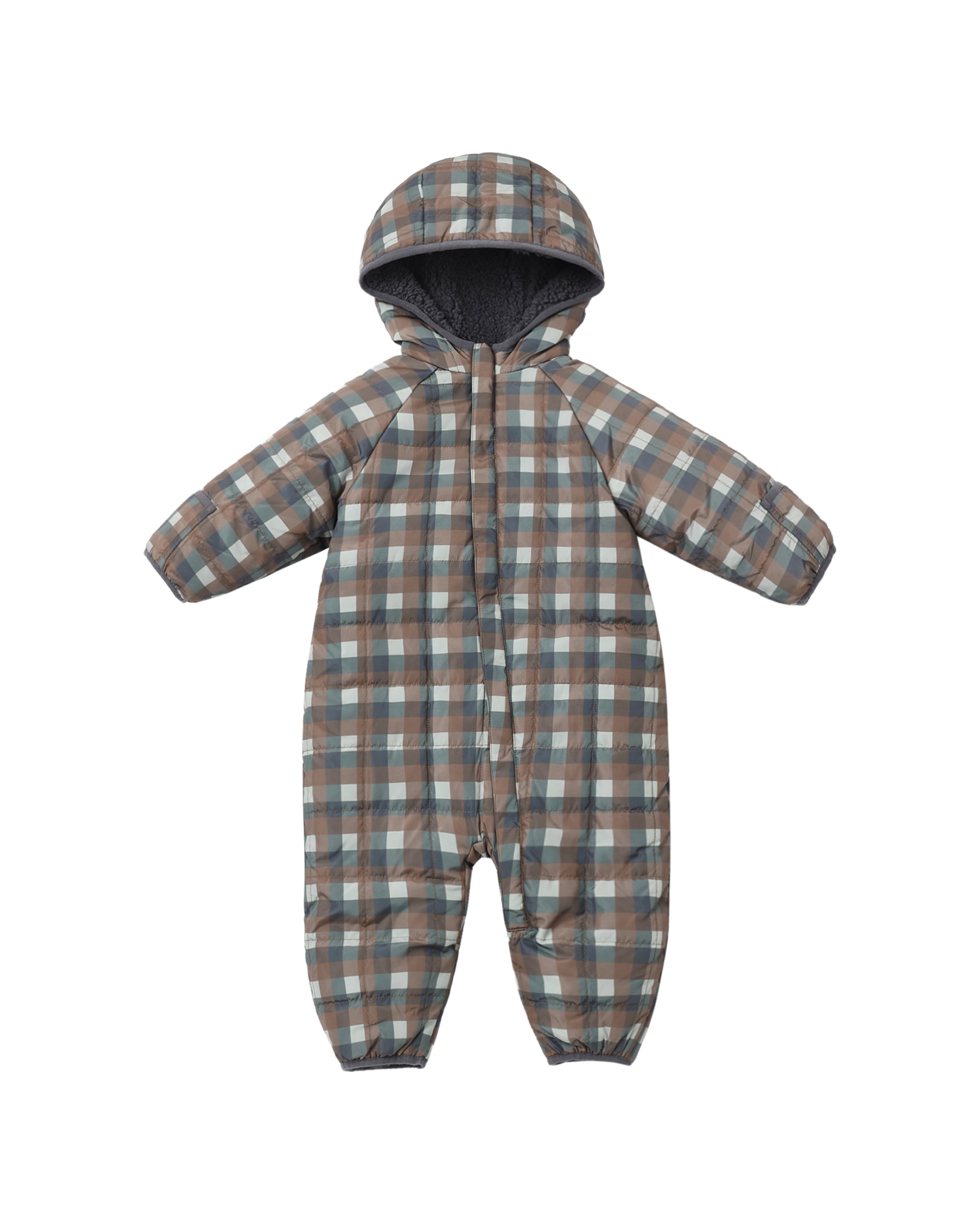 Rylee + Cru Cedar Puffer Suit - Midnight Check