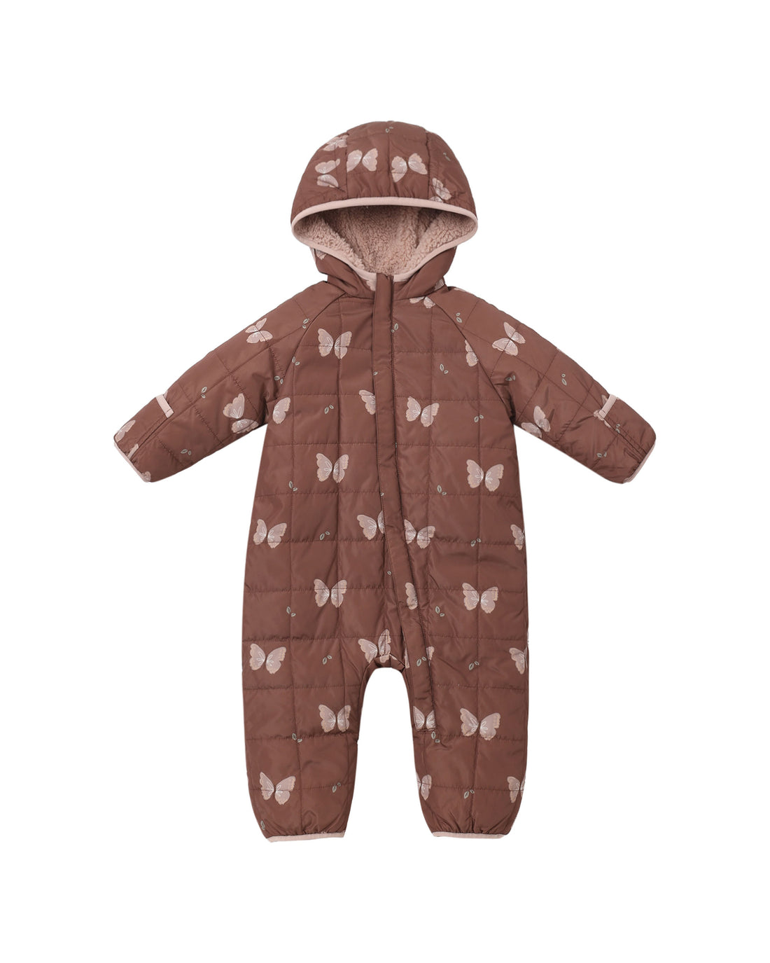 Rylee + Cru Cedar Puffer Suit - Butterflies