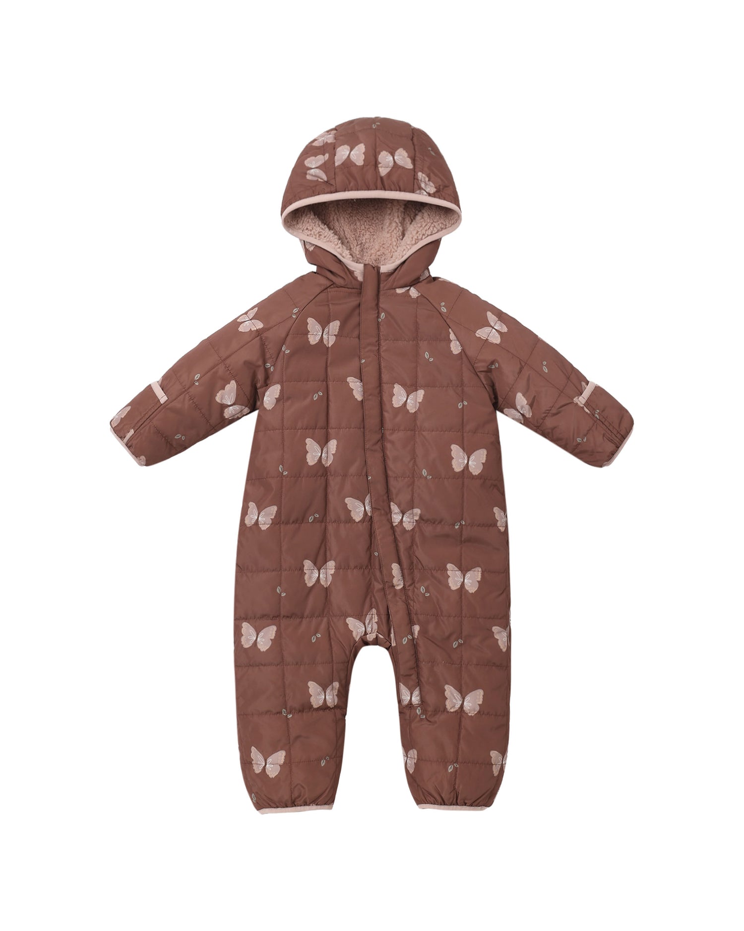 Rylee + Cru Cedar Puffer Suit - Butterflies