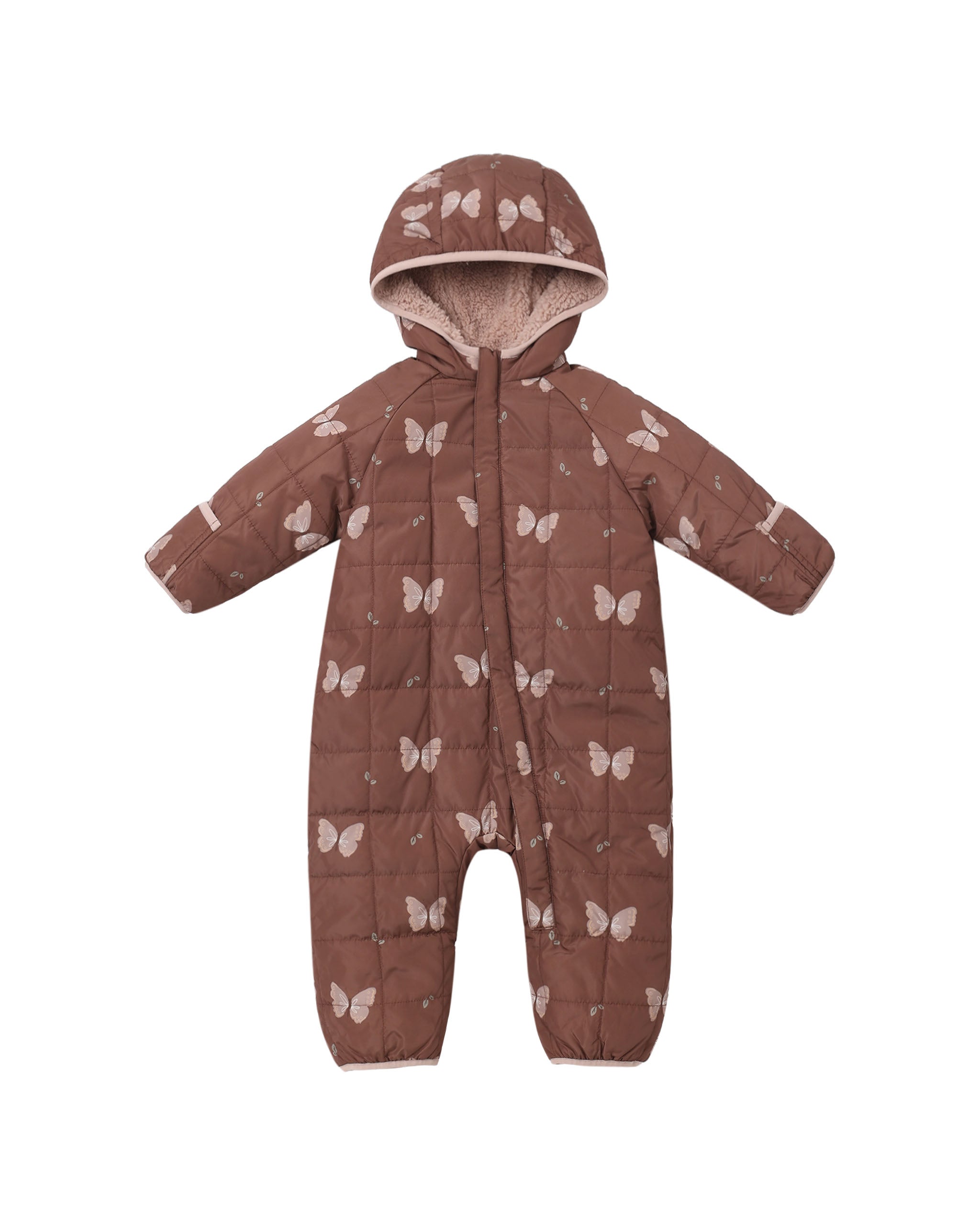 Rylee + Cru Cedar Puffer Suit - Butterflies
