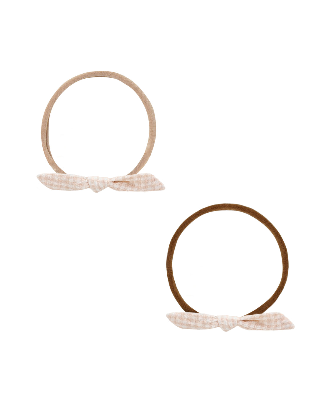 Rylee + Cru Little Knot Headband - Petal Gingham