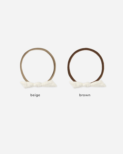 Rylee + Cru Little Knot Headband - Ivory