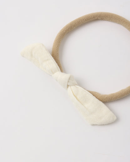 Rylee + Cru Little Knot Headband - Ivory